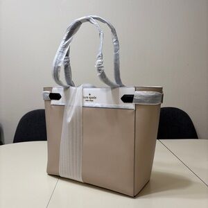 Kate Spade New York Staci Saffiano Leather Laptop Tote Shoulder Bag Color Block